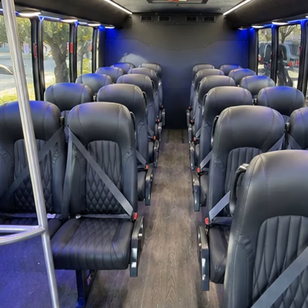 28 passenger minibus interior