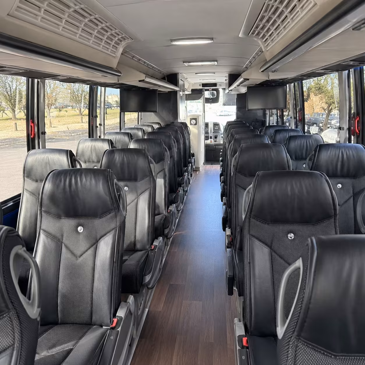 napa charter bus interior