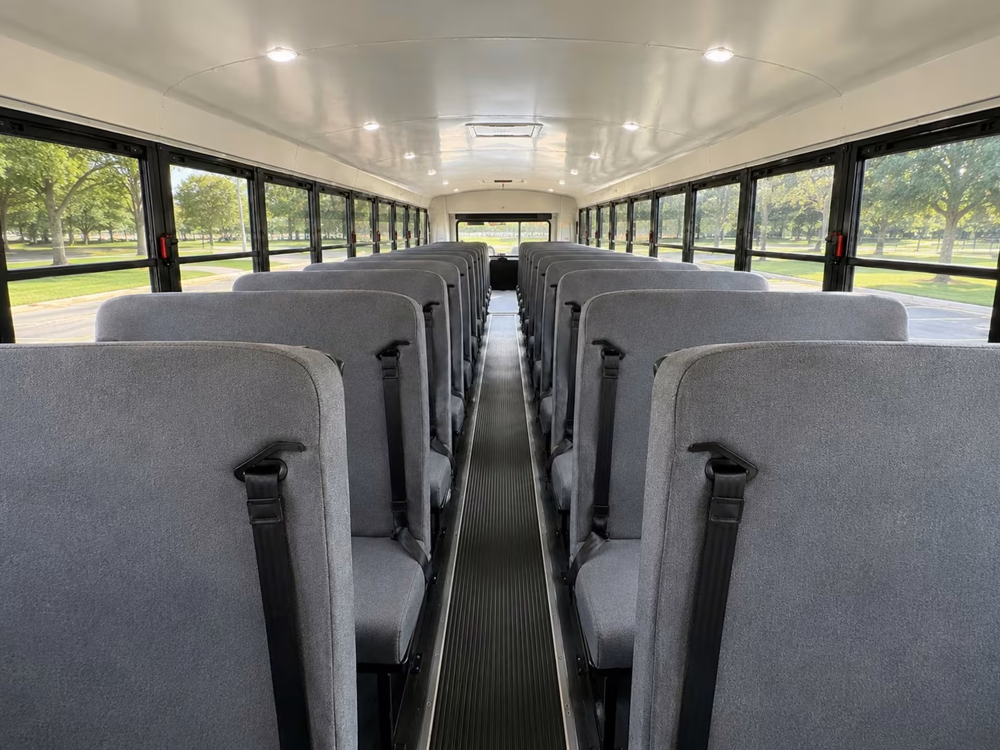 school bus inside